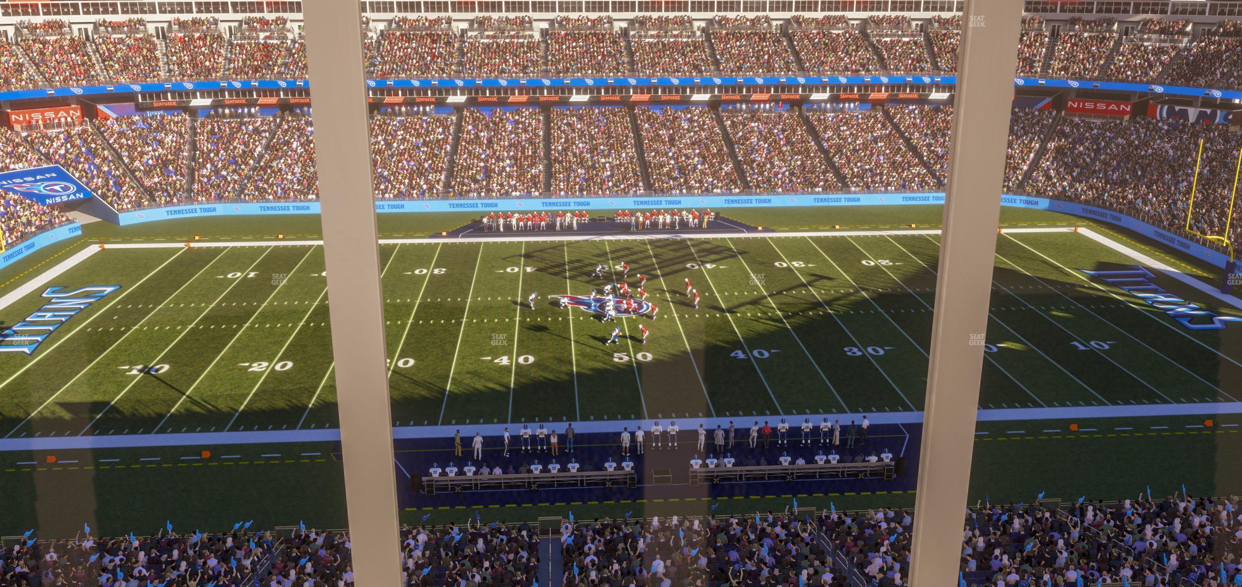 Seating view for Nissan Stadium Section Suite 672 W