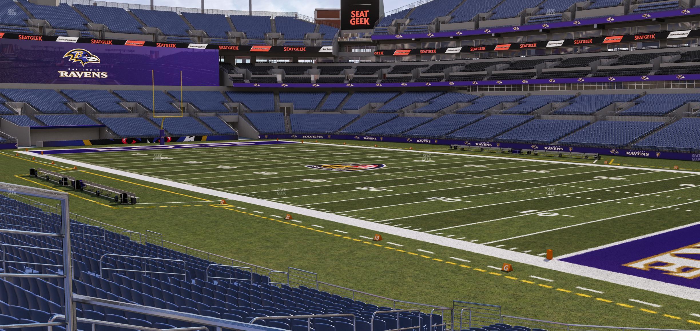 Seating view for M&T Bank Stadium Section 147