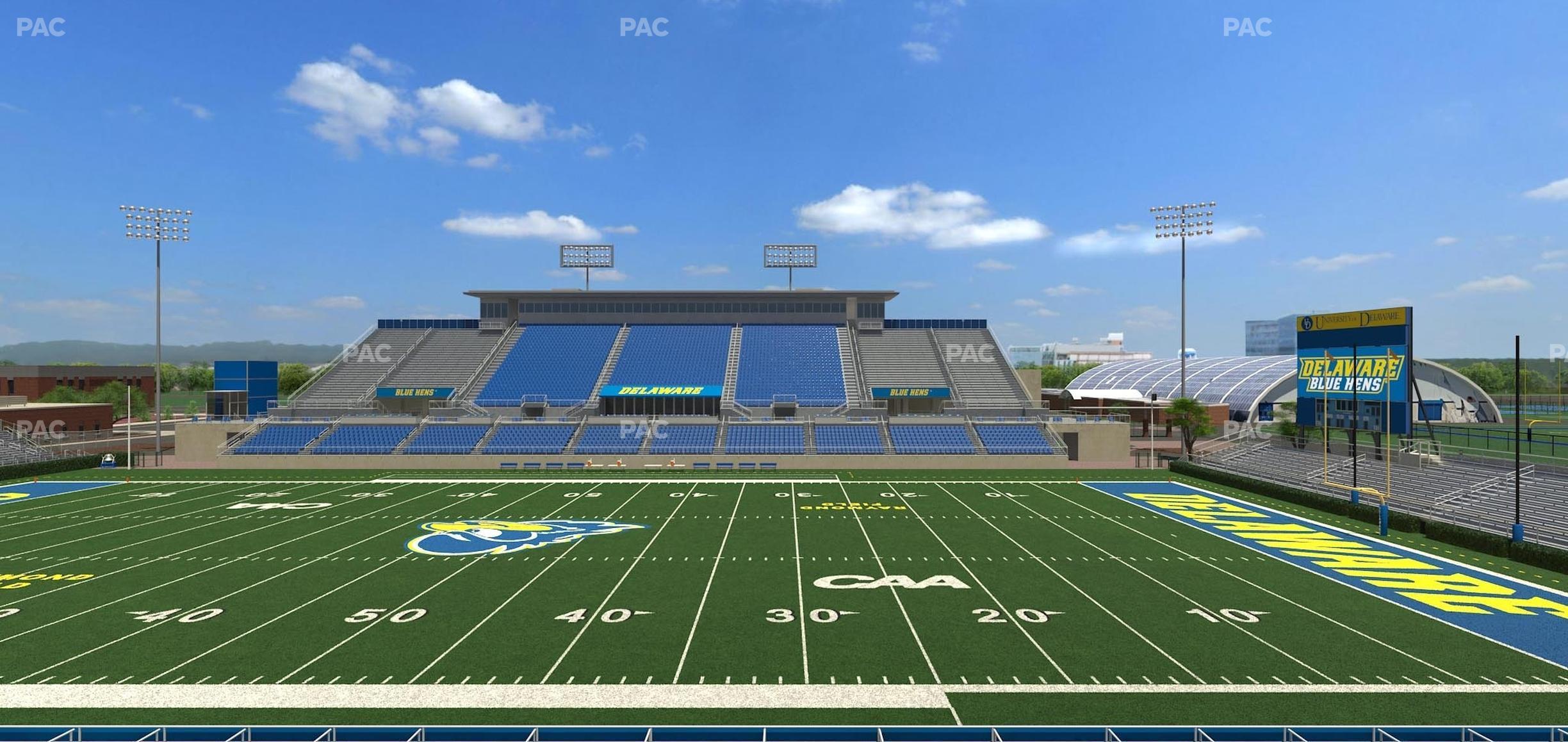 Seating view for Delaware Stadium Section J