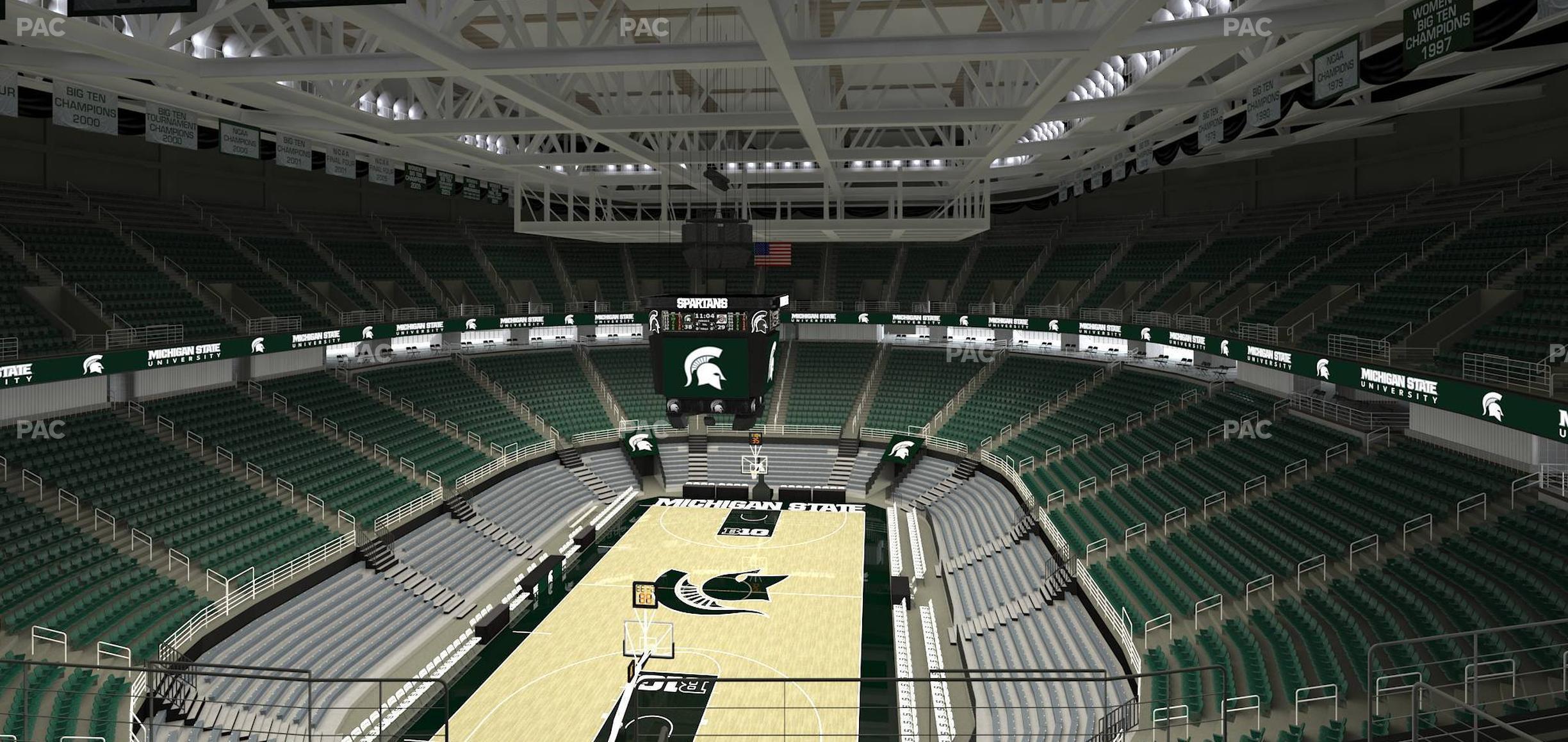 Seating view for Jack Breslin Student Events Center Section 235