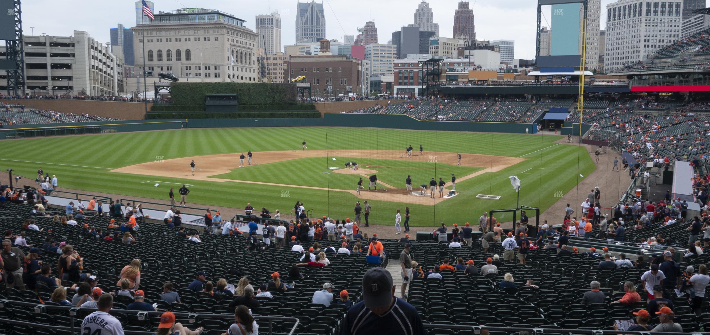 Seating view for Comerica Park Section 129