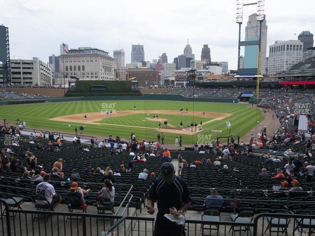 Seating view for Comerica Park Section 129