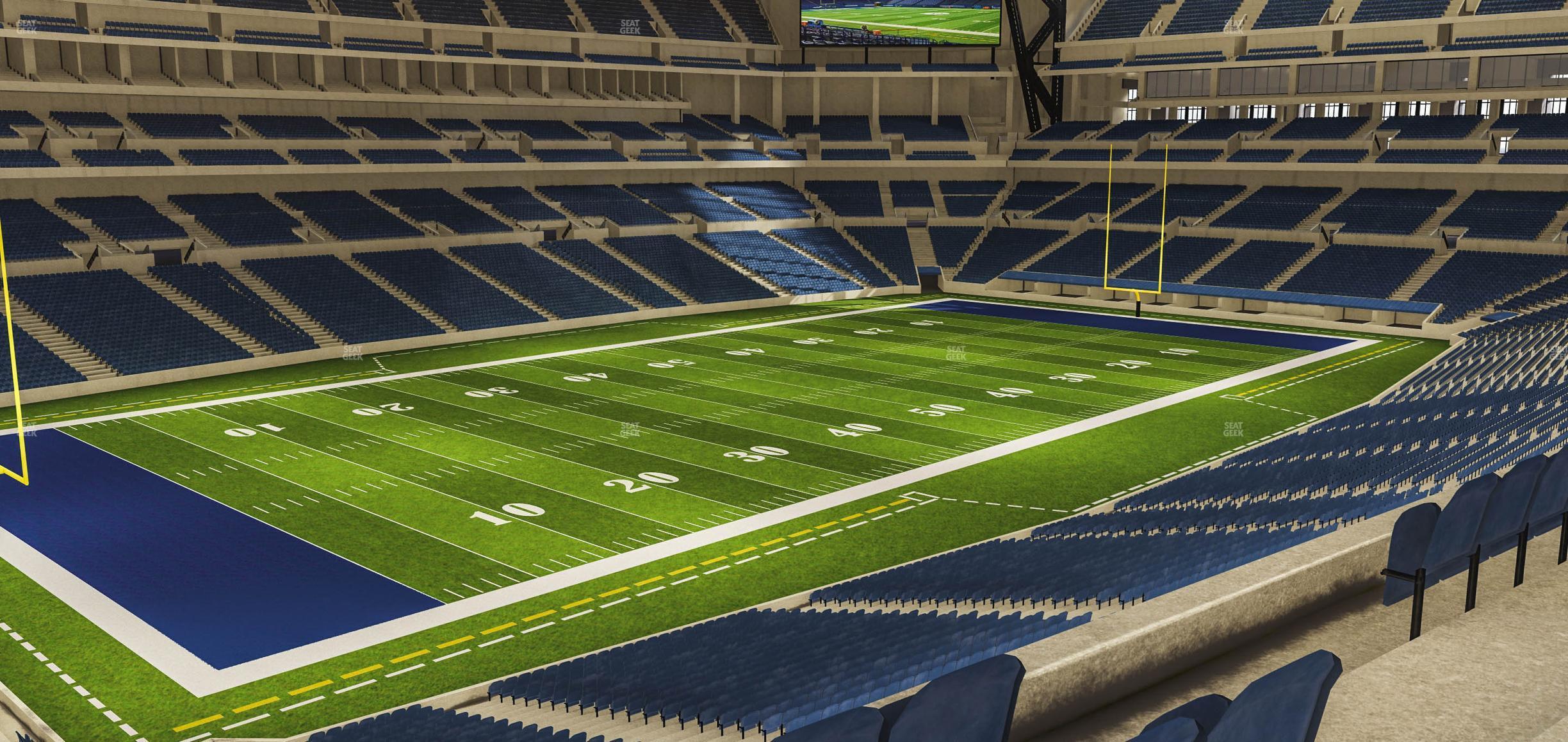 Seating view for Lucas Oil Stadium Section 346