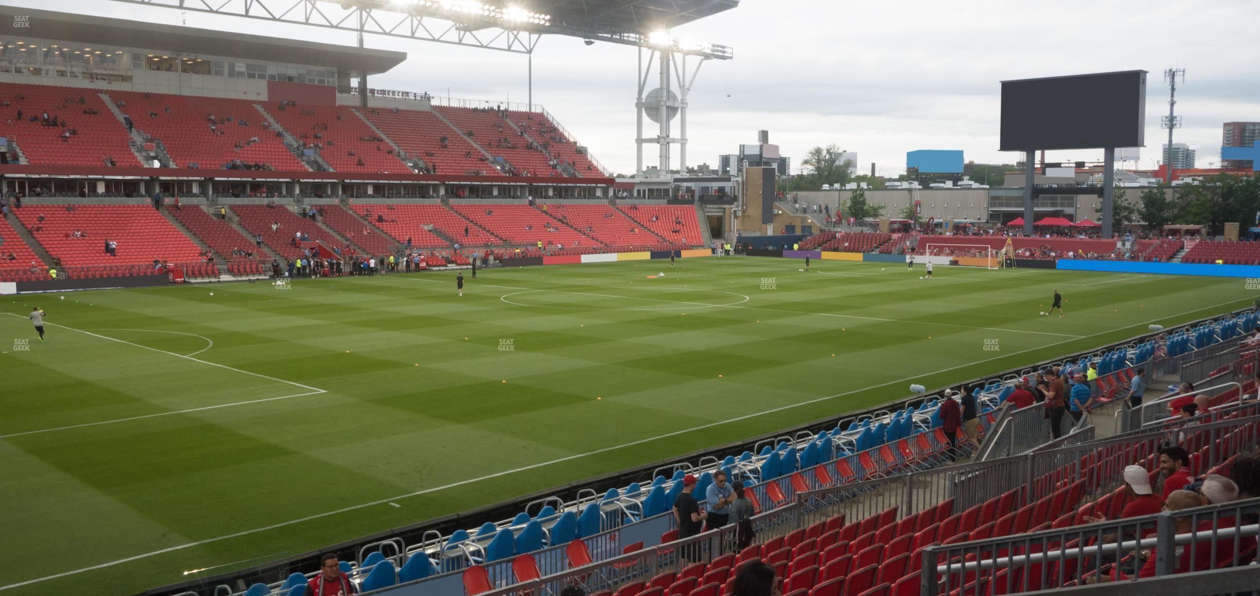 Seating view for BMO Field Section 111