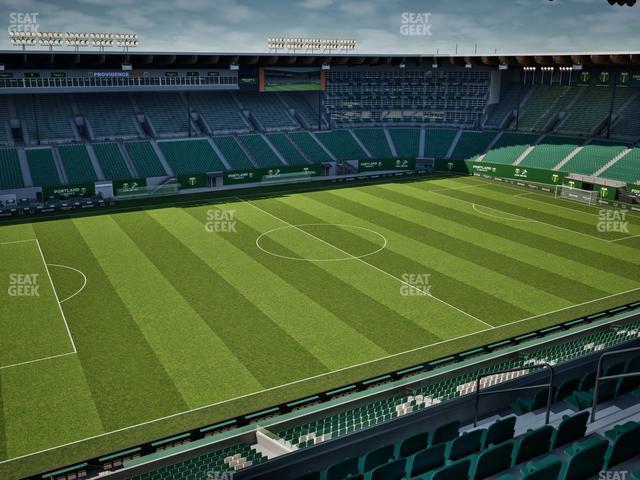 Seating view for Providence Park Section Toyota Terrace East 2