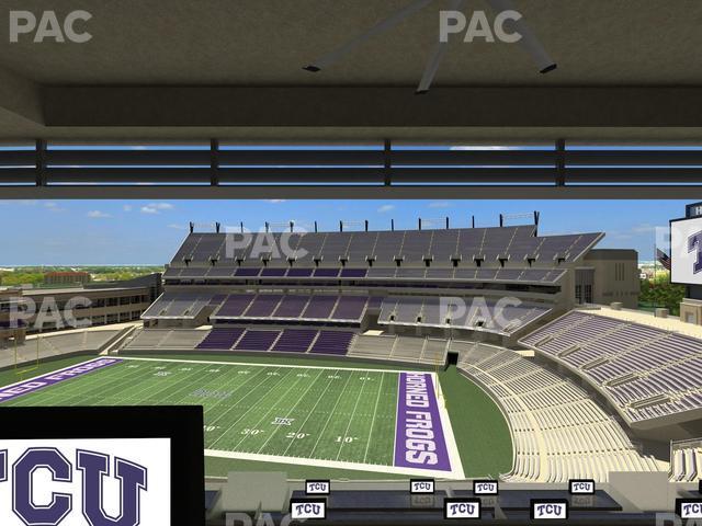 Seating view for Amon G Carter Stadium Section Loge Box 325