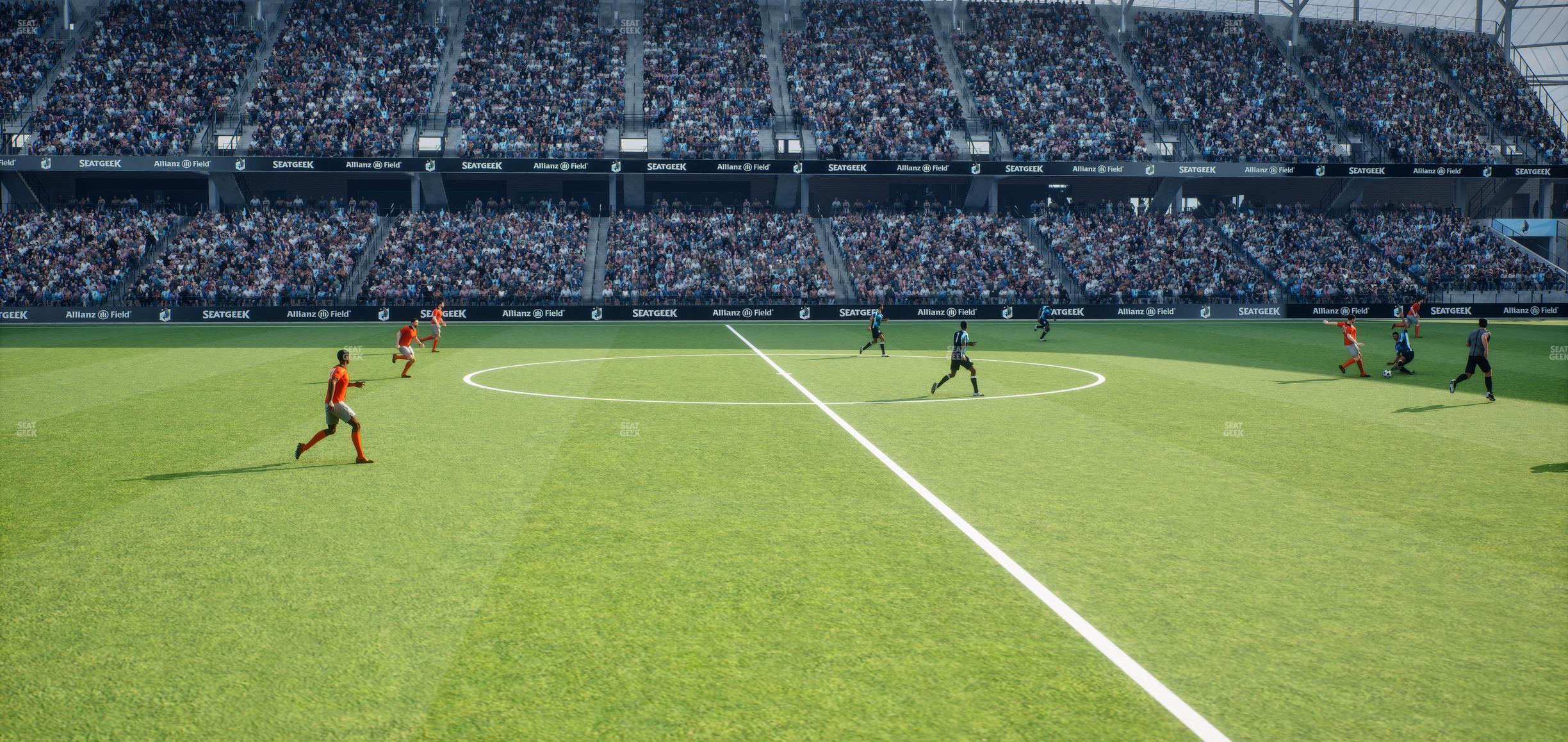 Seating view for Allianz Field Section Field Club 6