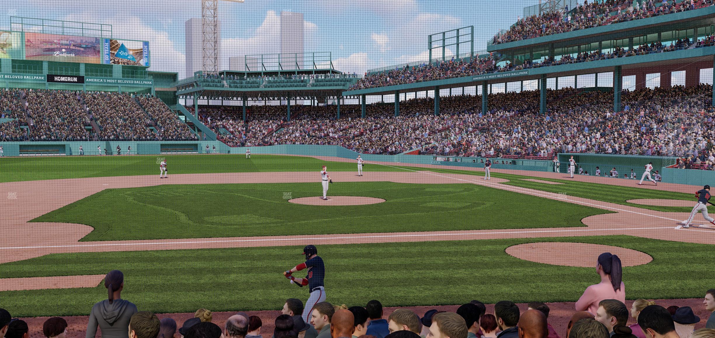 Seating view for Fenway Park Section Field Box 60