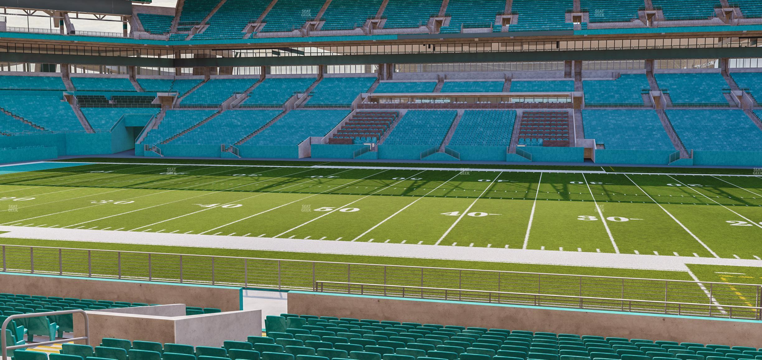 Seating view for Hard Rock Stadium Section 117