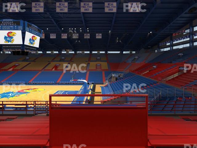 Seating view for Allen Fieldhouse Section 15