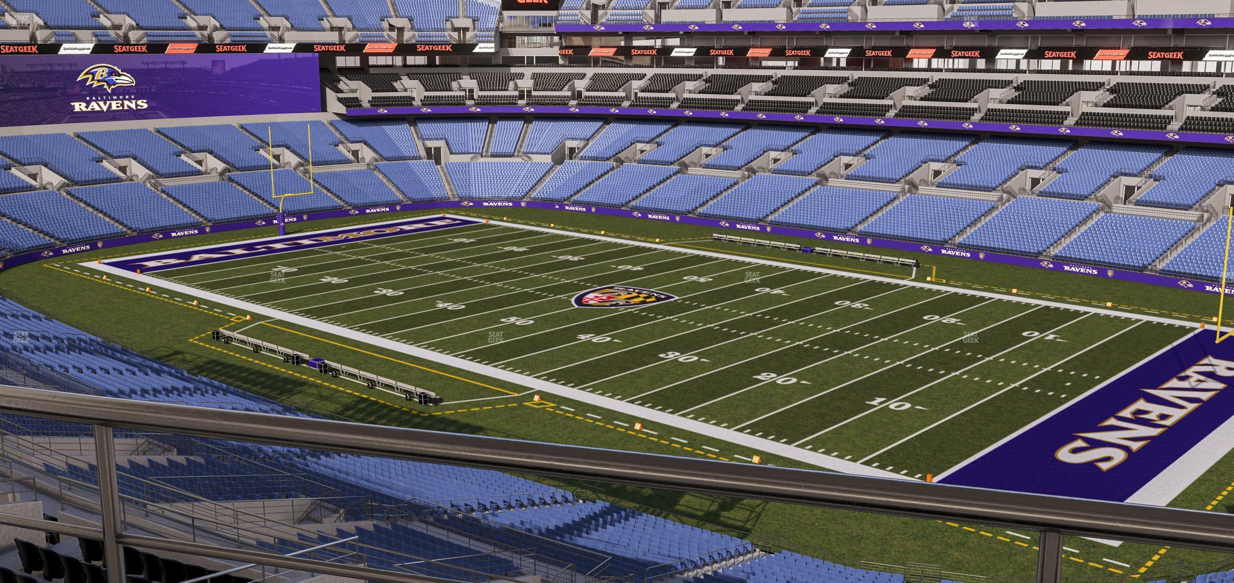 Seating view for M&T Bank Stadium Section Suite 427