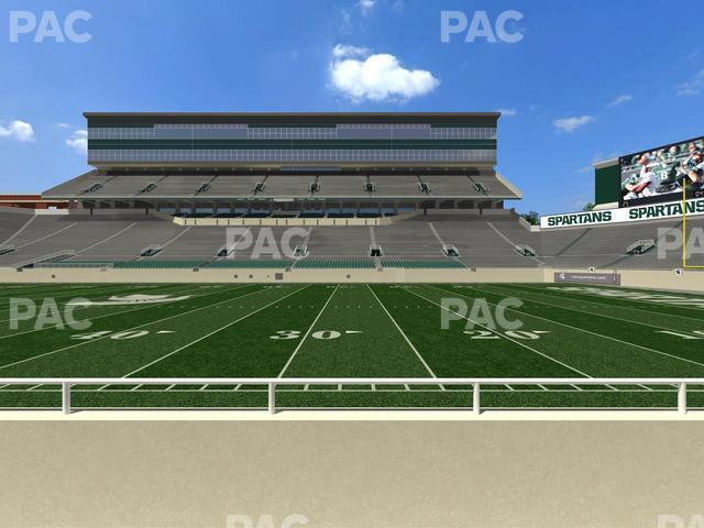 Seating view for Spartan Stadium (Michigan) Section Sideline Club 7