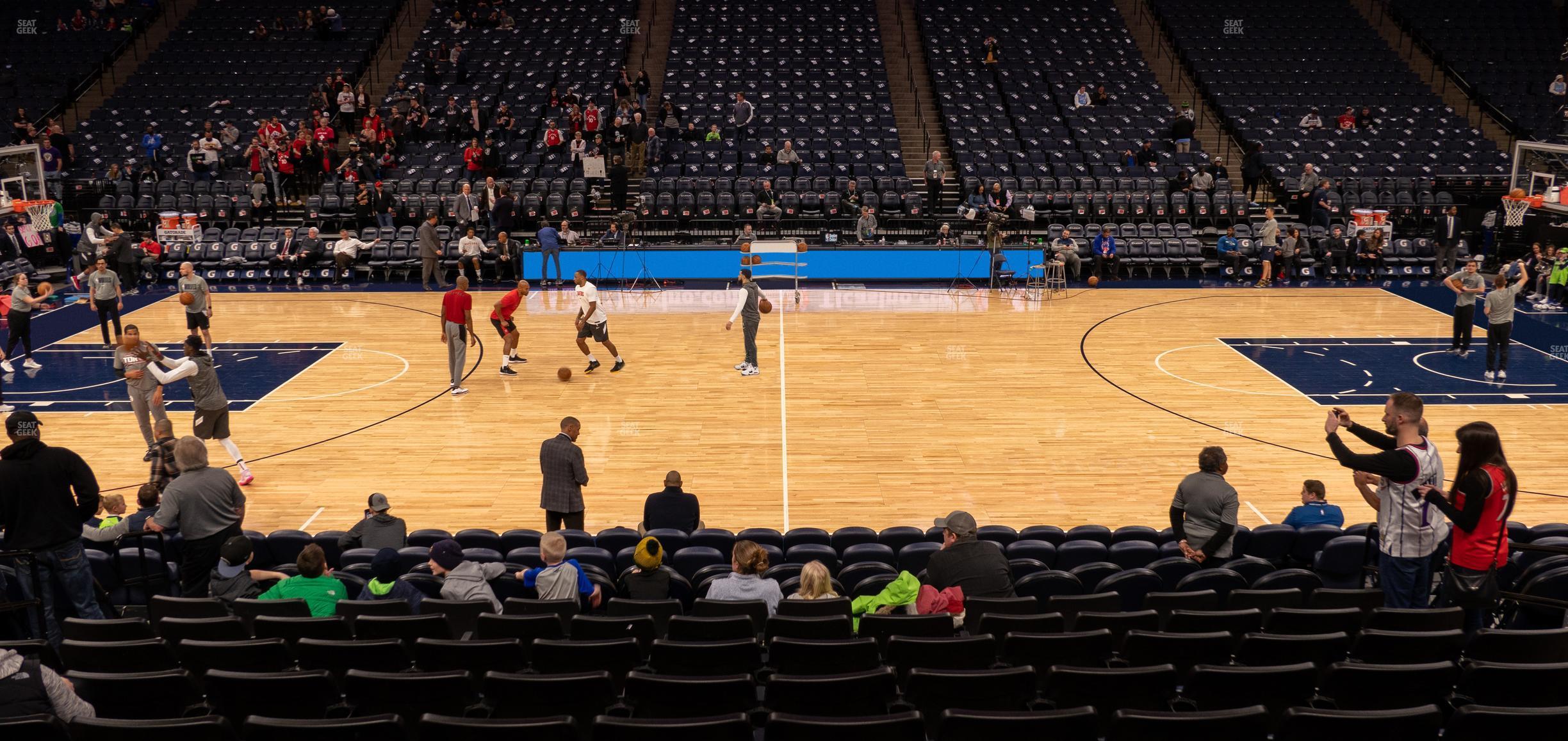 Seating view for Target Center Section 111