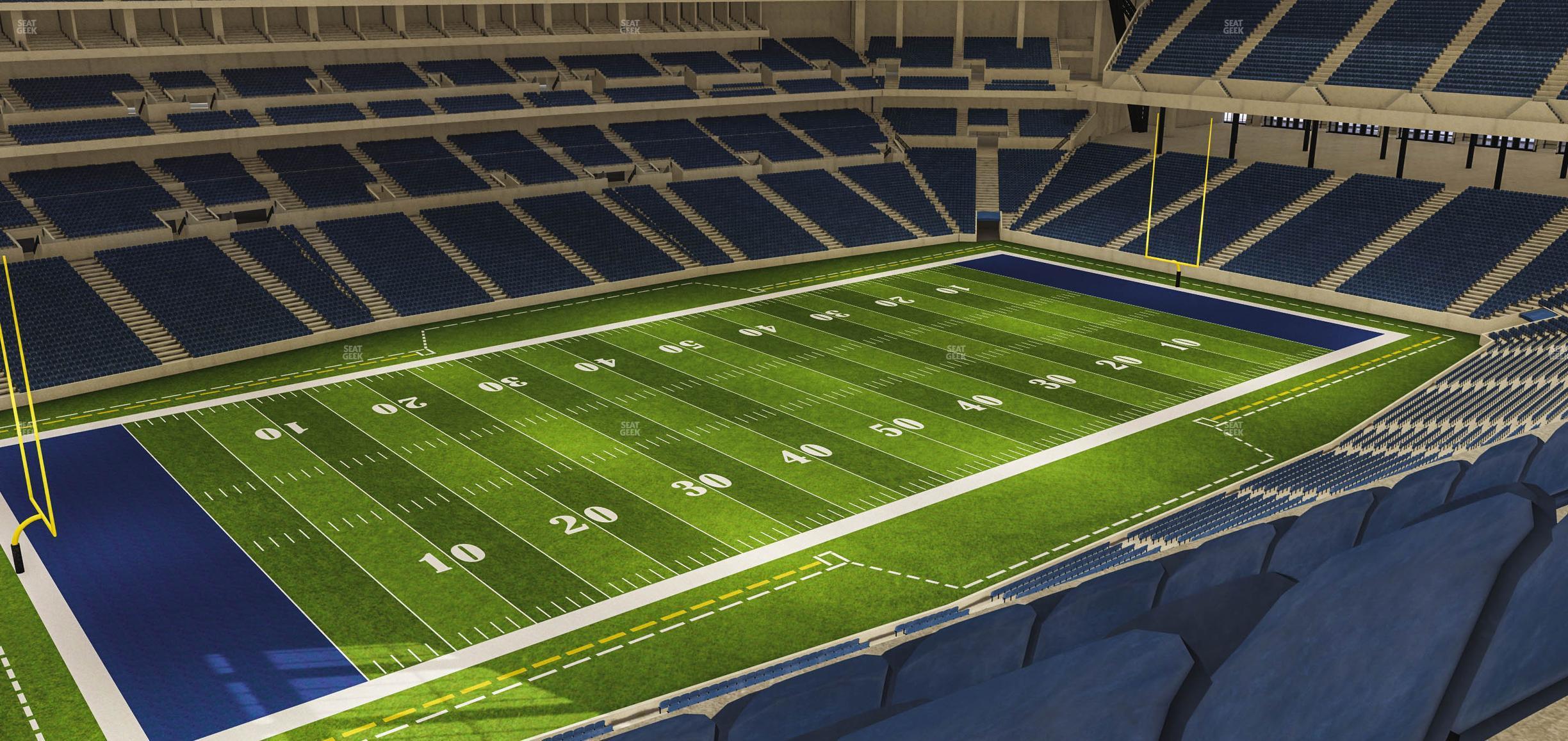 Seating view for Lucas Oil Stadium Section 518