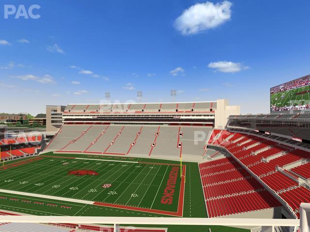 Seating view for Razorback Stadium Section 501 1