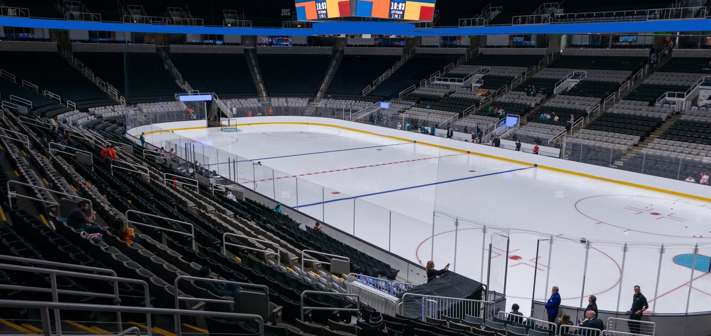 Seating view for SAP Center at San Jose Section 112