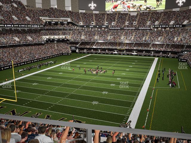 Seating view for Caesars Superdome Section Suite 341