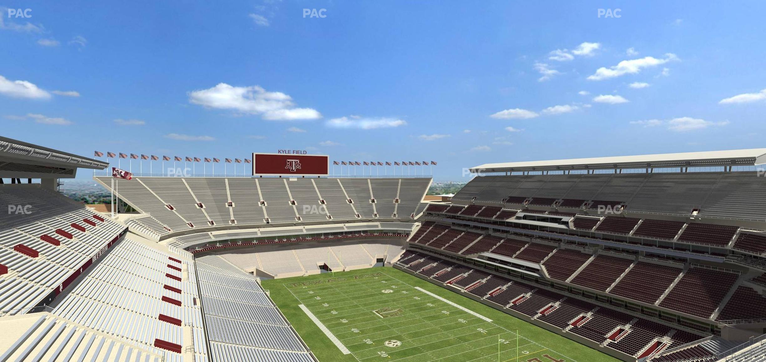 Seating view for Kyle Field Section 421