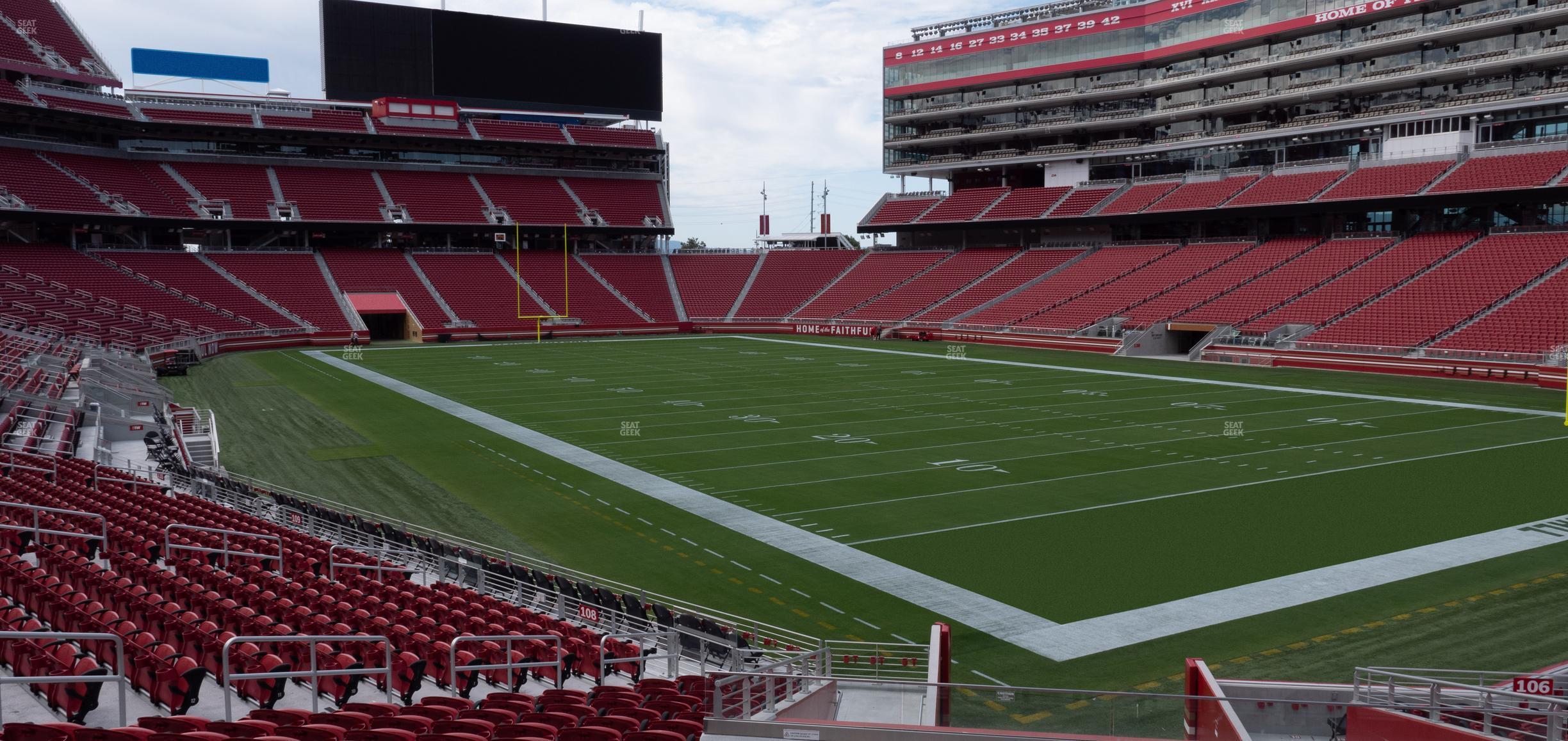 Seating view for Levi's Stadium Section 107