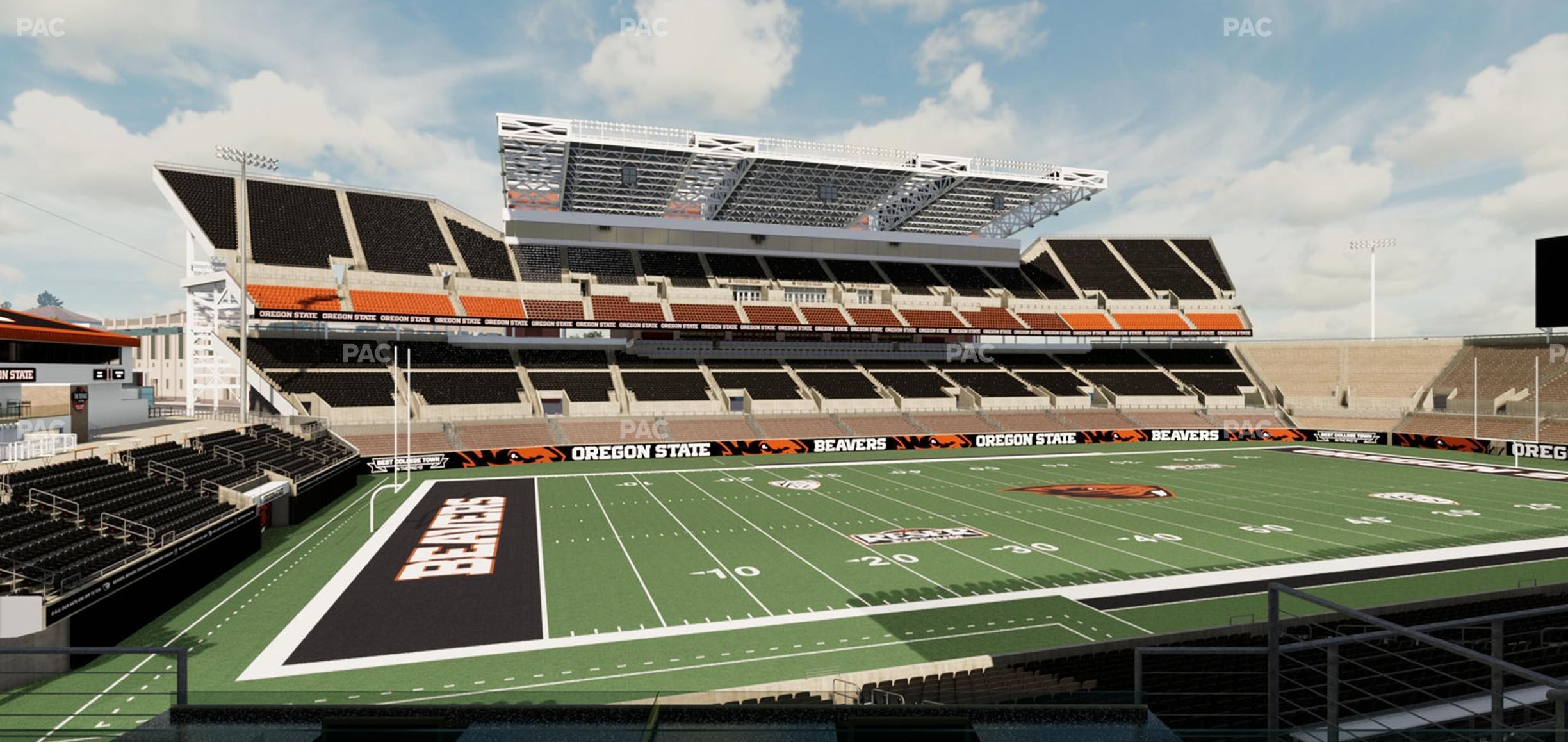 Seating view for Reser Stadium Section West Loge 23