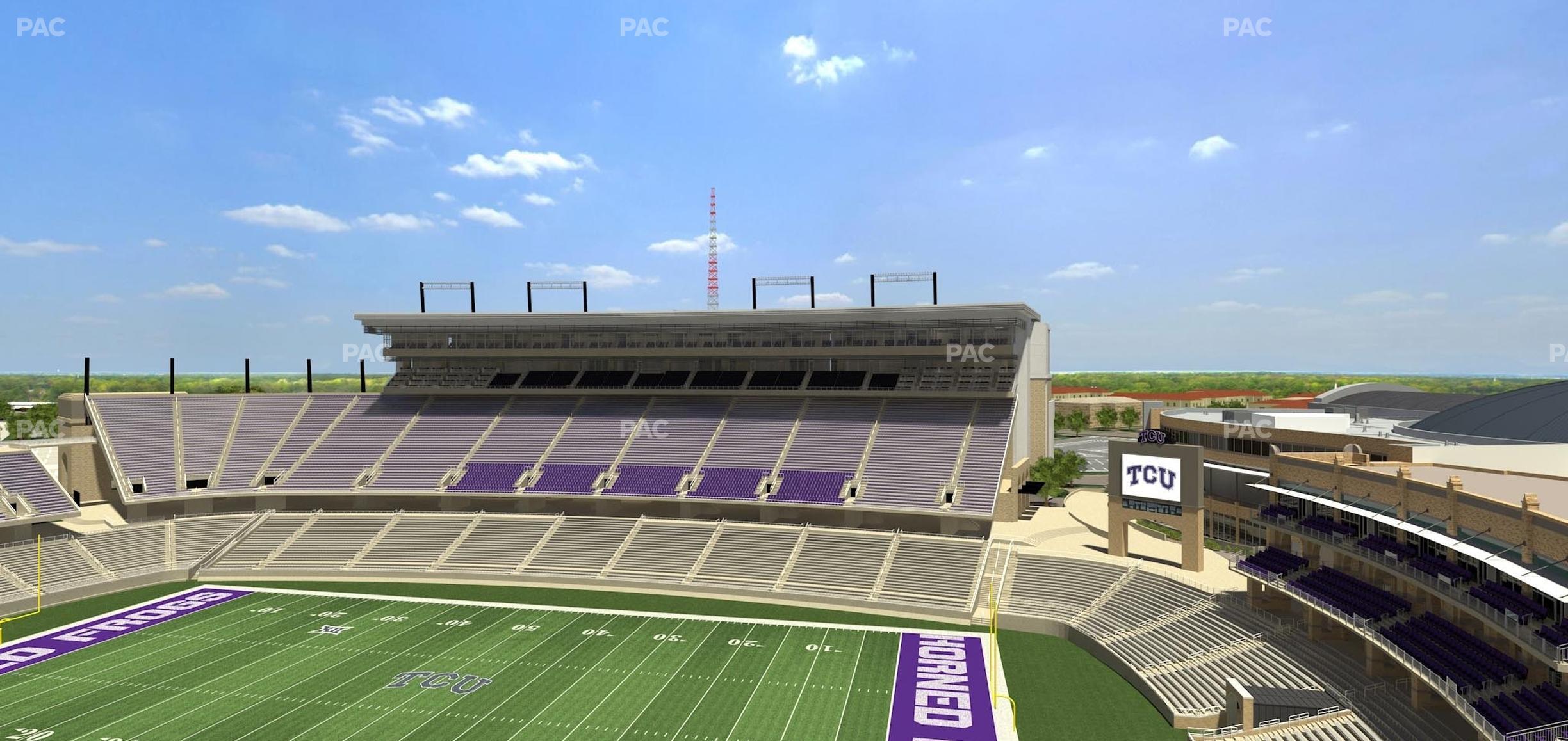 Seating view for Amon G. Carter Stadium Section 302