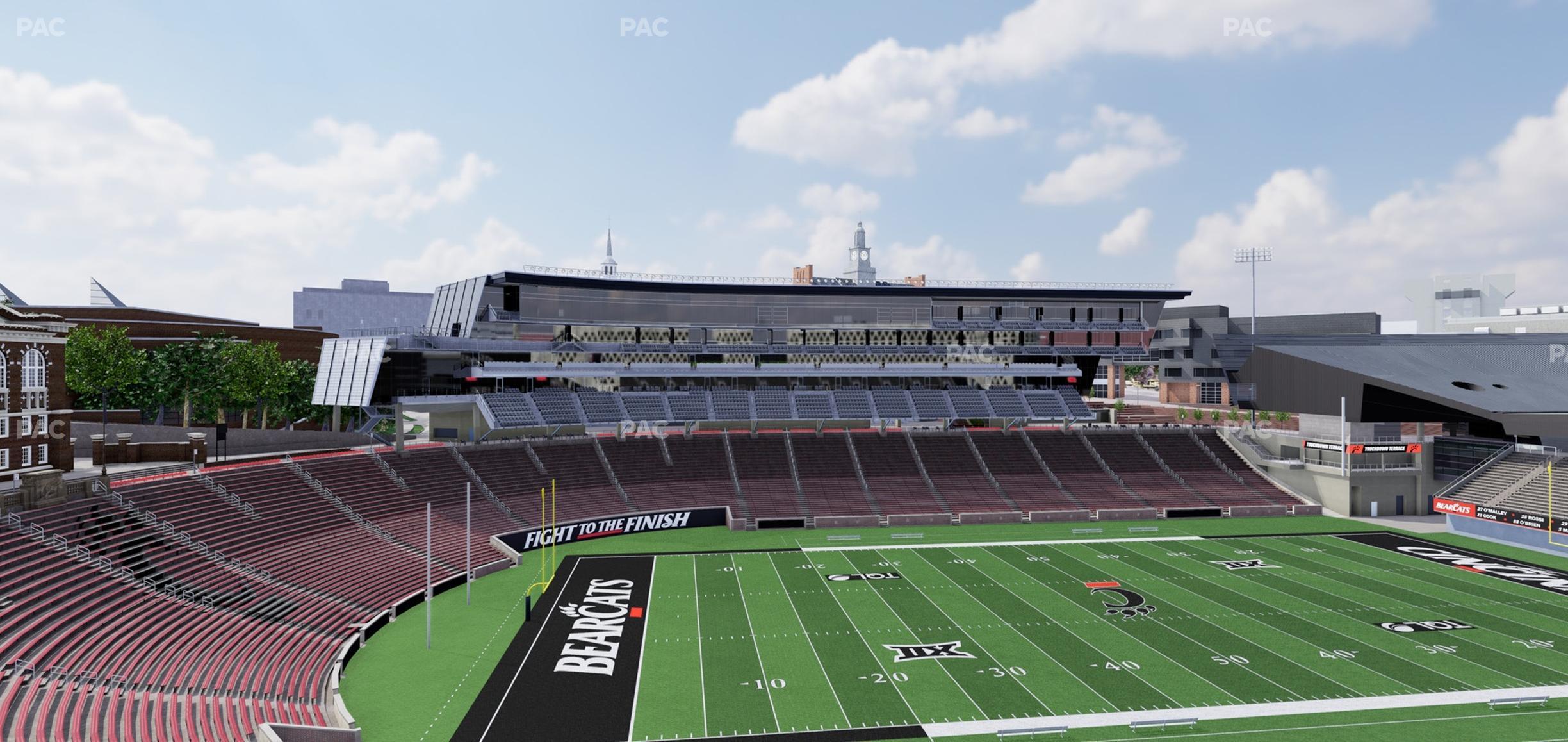 Seating view for Nippert Stadium Section 210