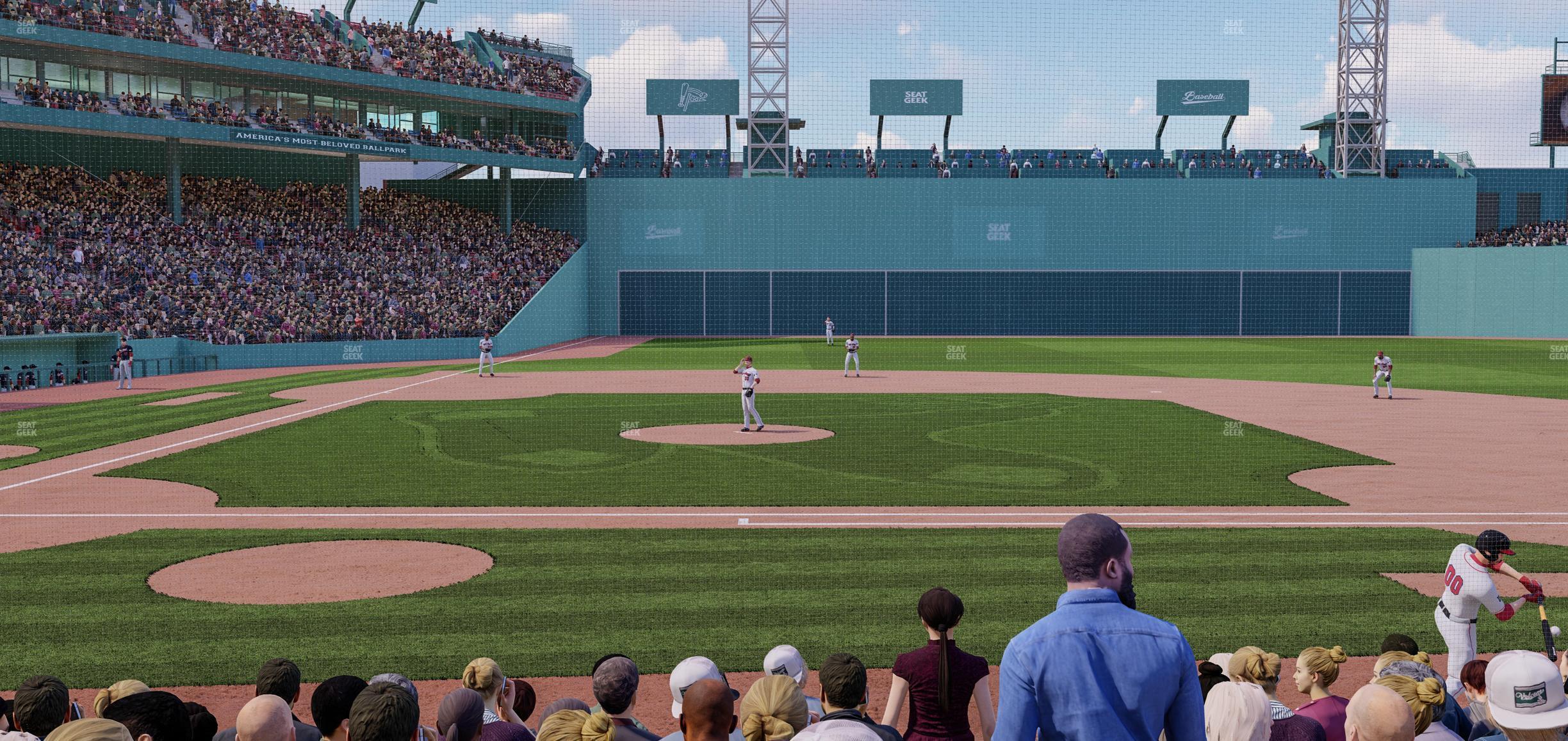 Seating view for Fenway Park Section Field Box 32