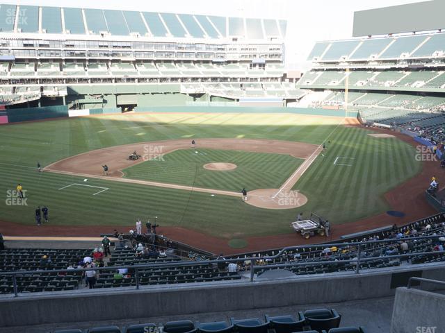 Seating view for Oakland Coliseum Section 219