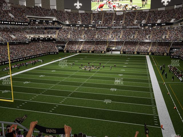 Seating view for Caesars Superdome Section 346