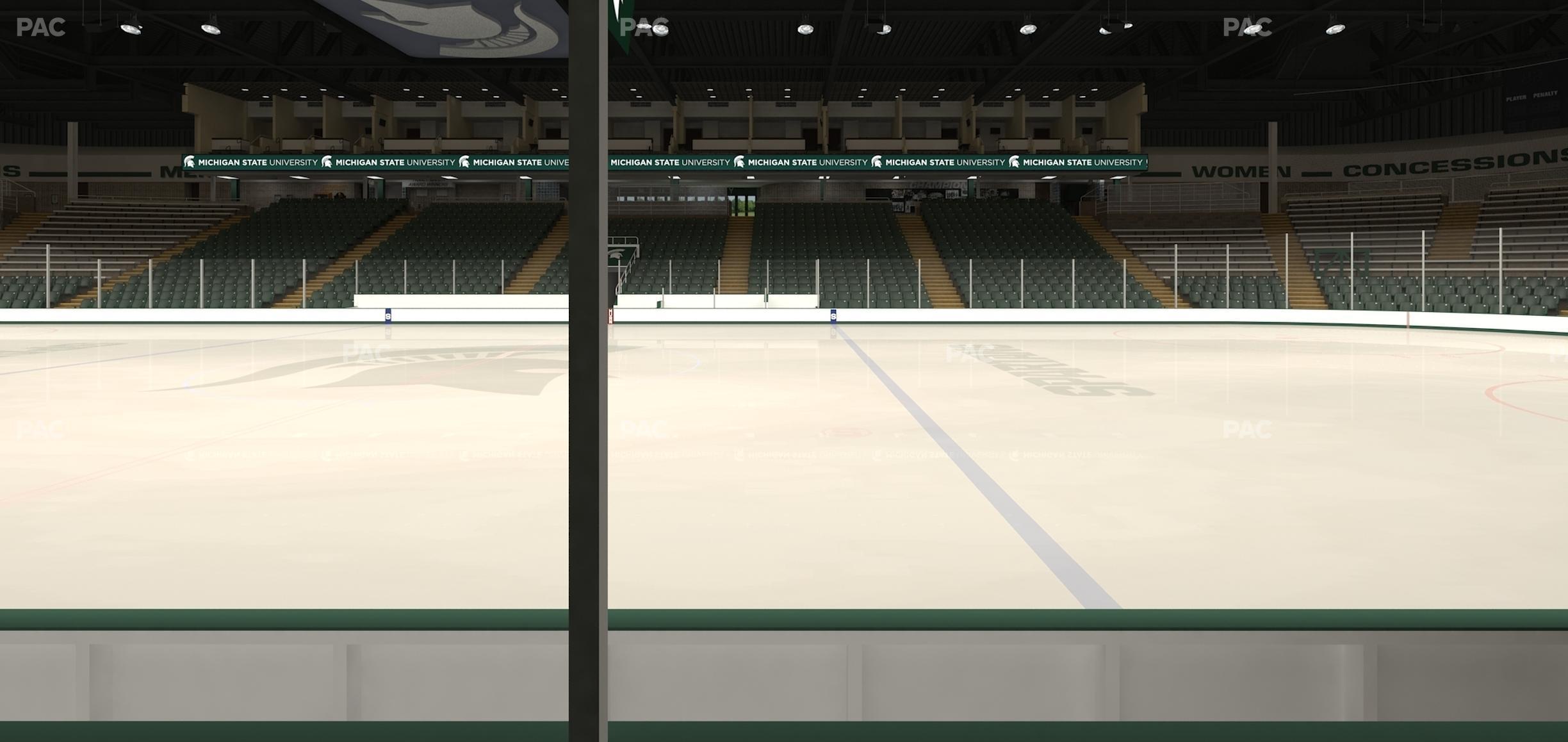 Seating view for Munn Ice Arena Section H