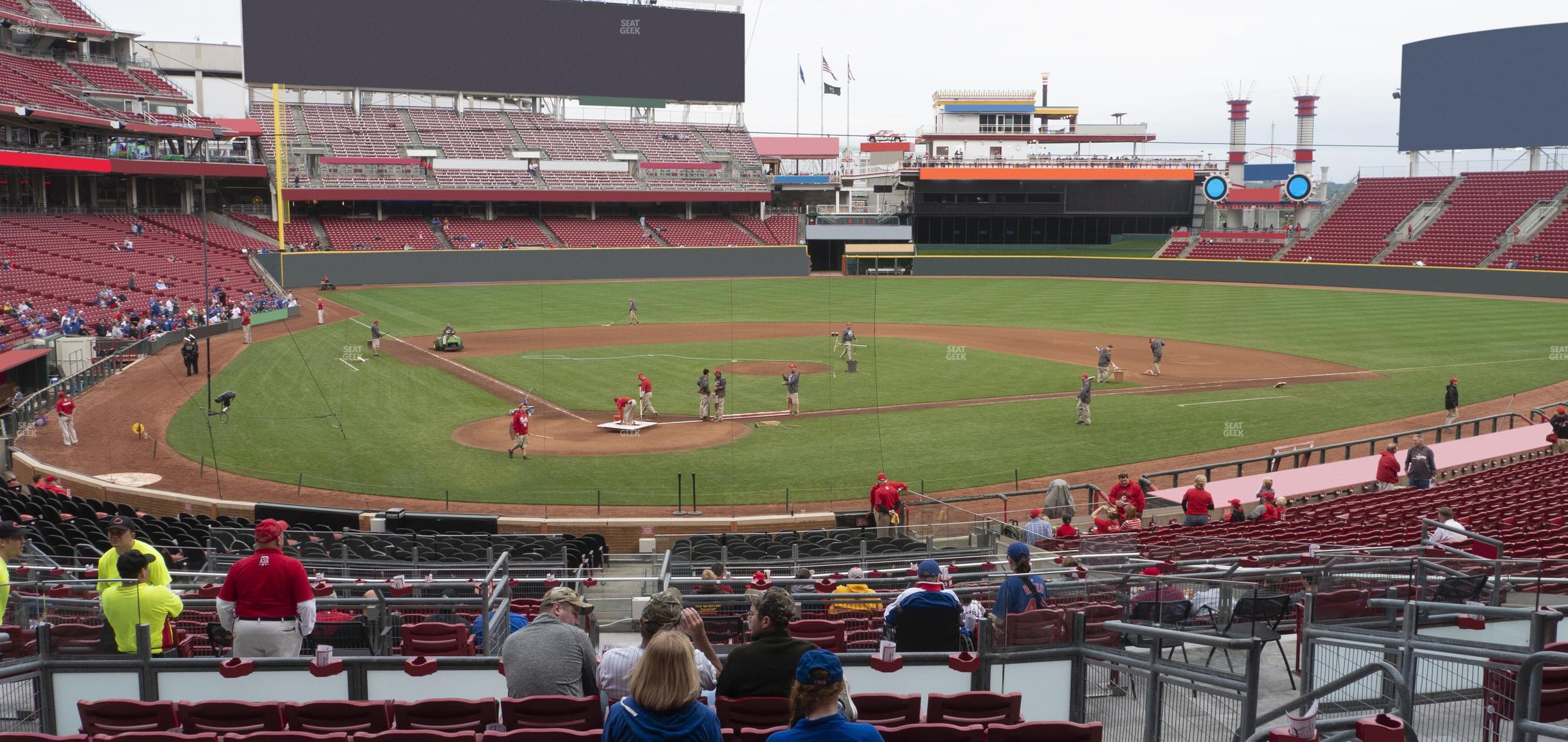 Seating view for Great American Ball Park Section 125