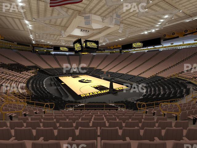 Seating view for Carver-Hawkeye Arena Section F