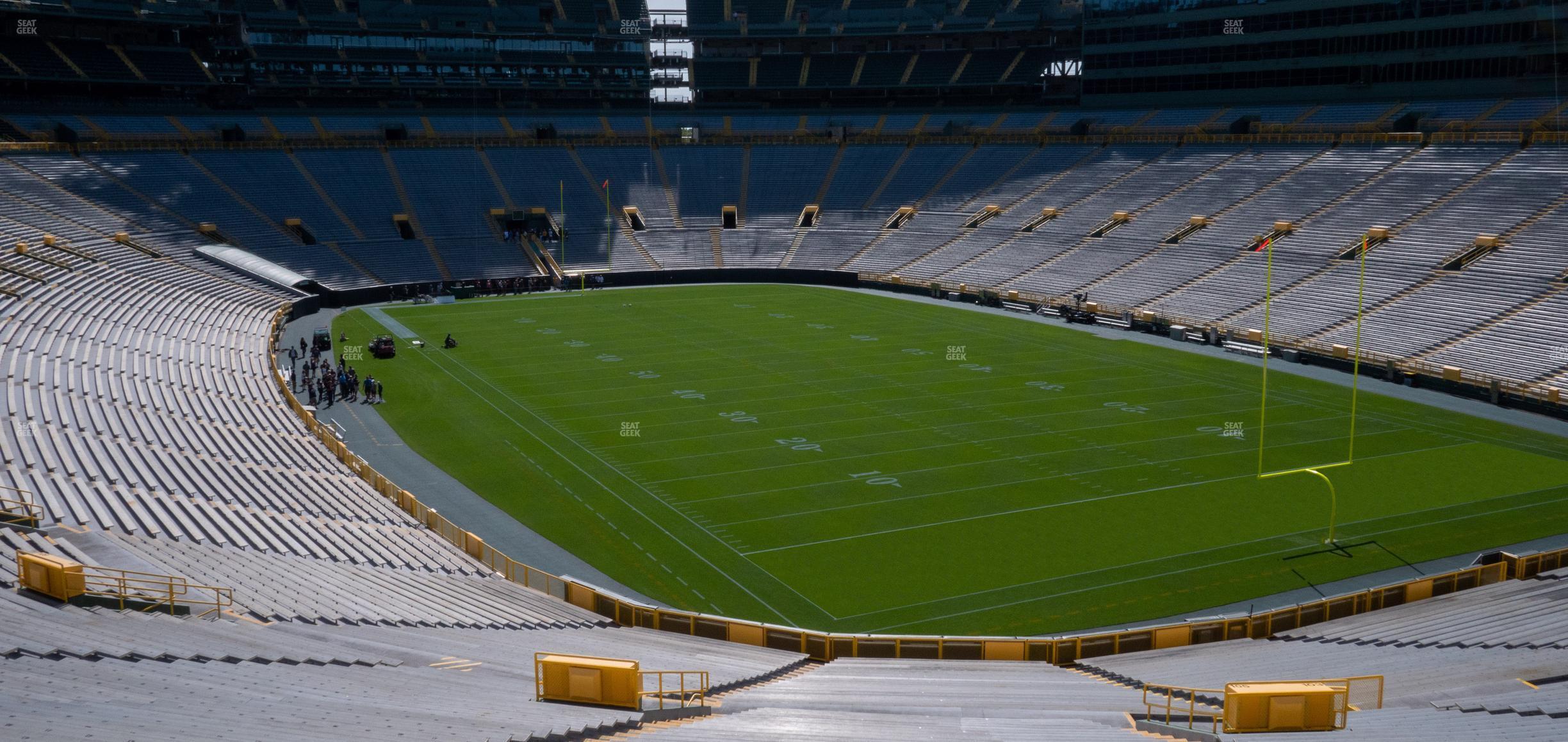 Seating view for Lambeau Field Section 105