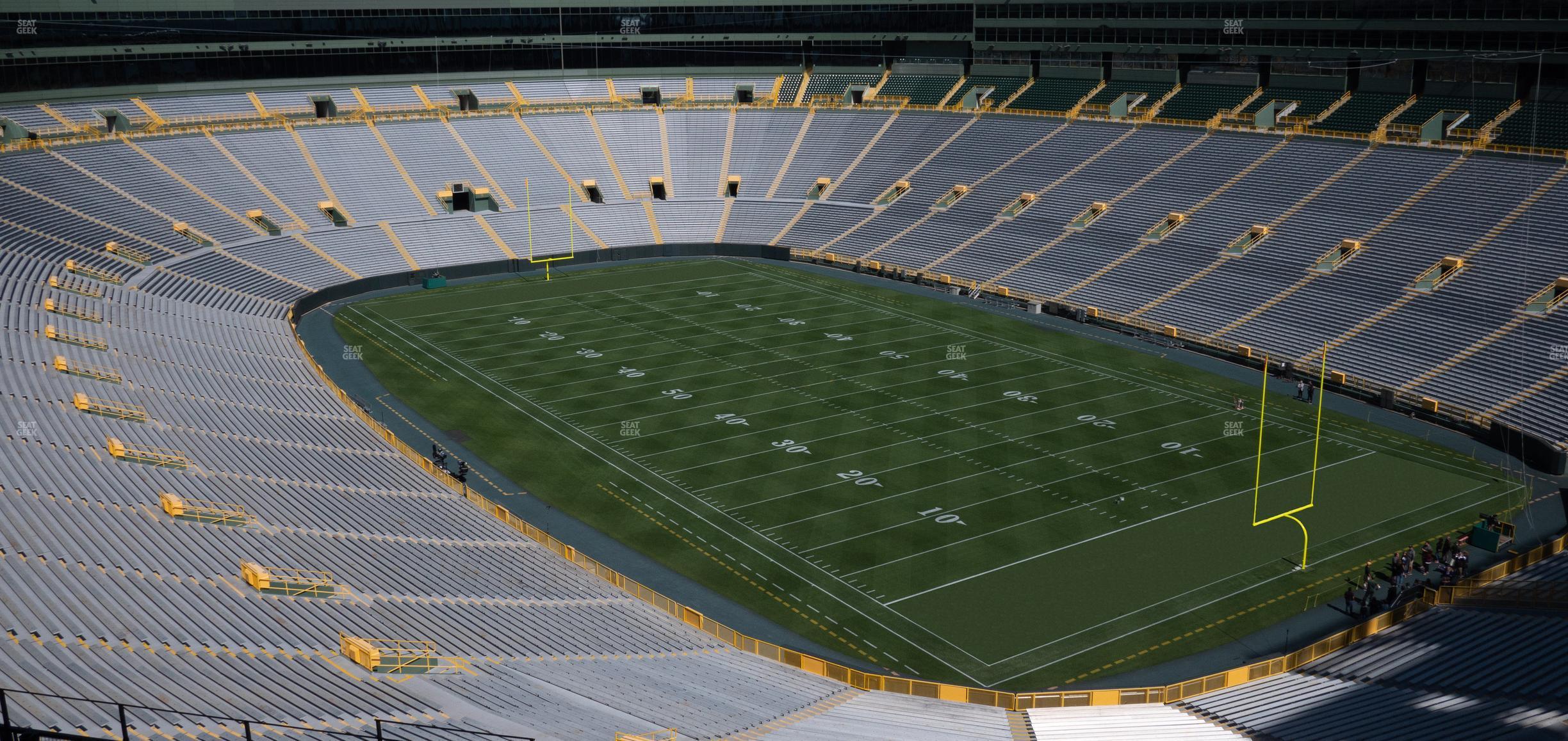 Seating view for Lambeau Field Section 636 S