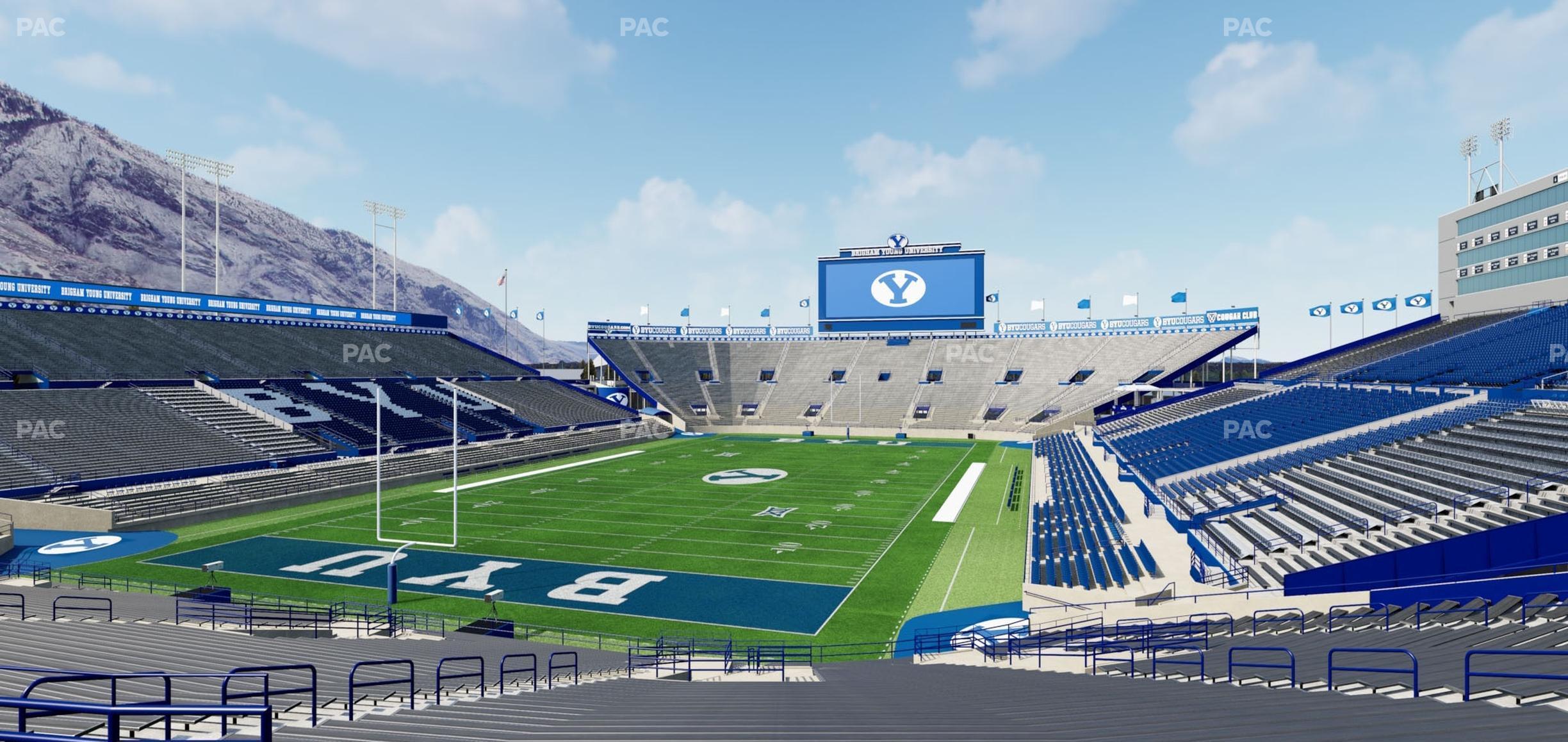 Seating view for LaVell Edwards Stadium Section 123