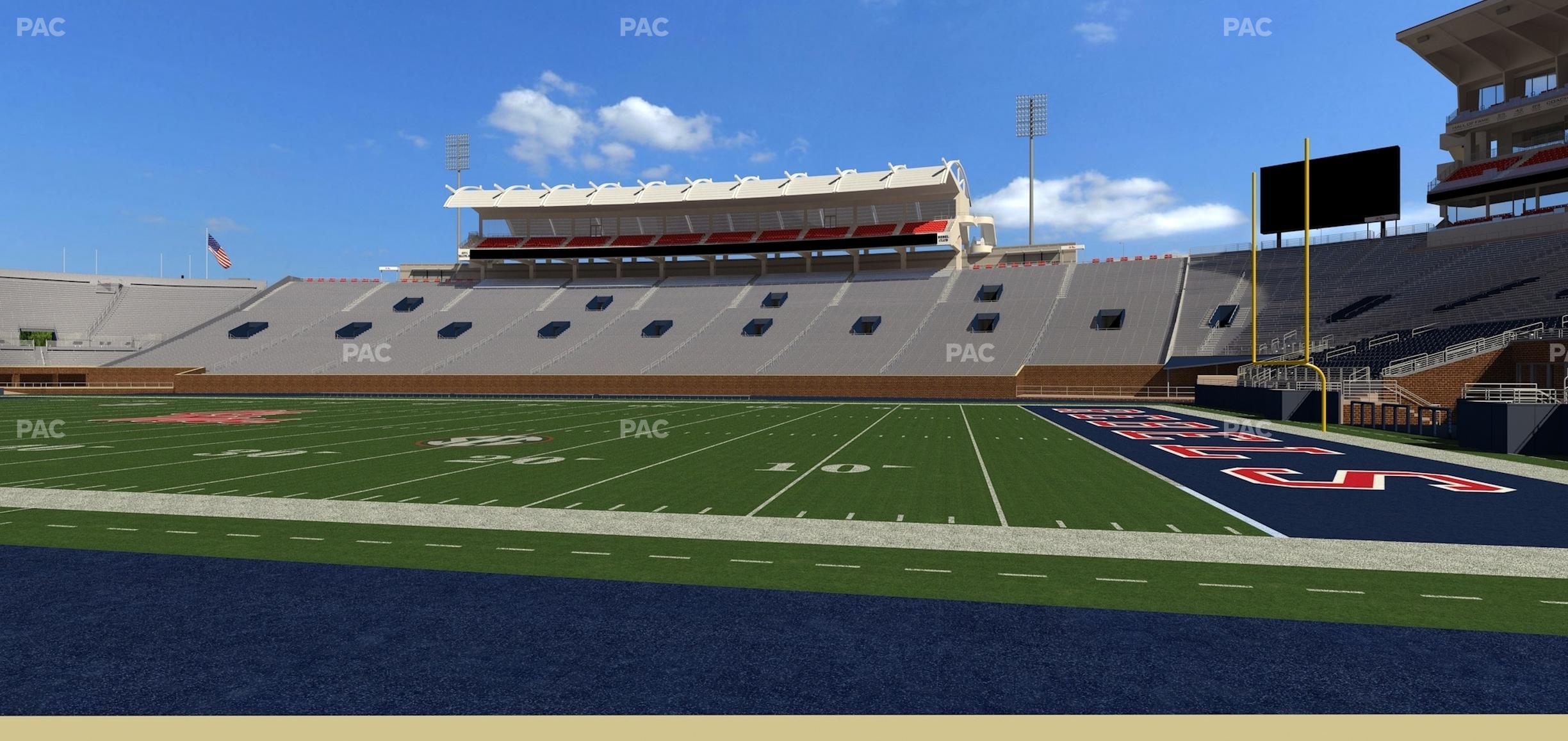 Seating view for Vaught Hemingway Stadium Section Chairback B