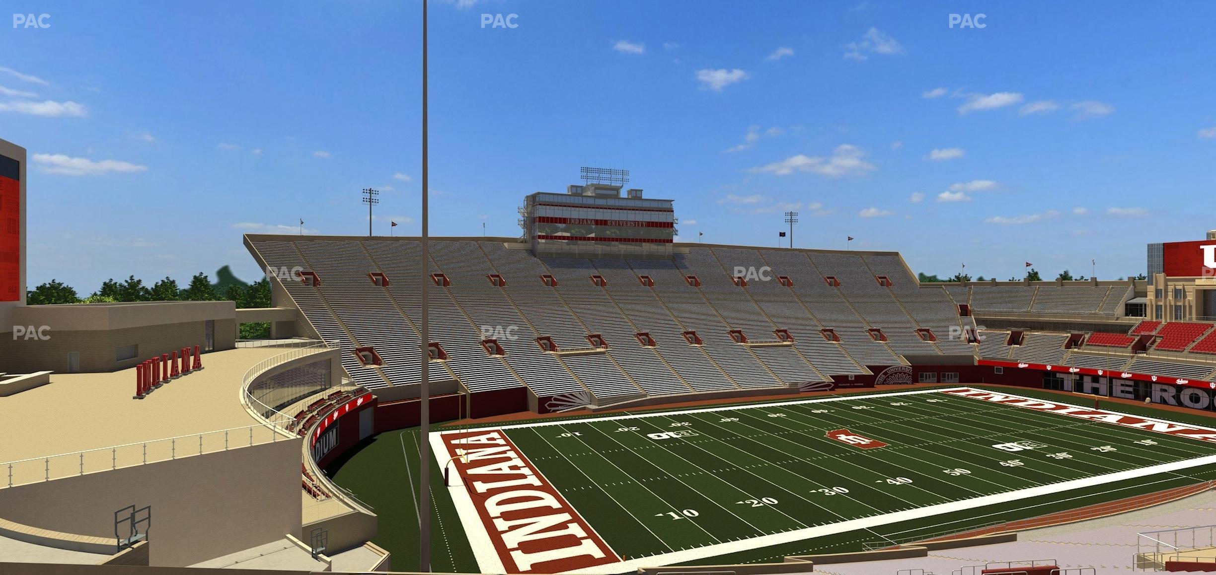 Seating view for Memorial Stadium - Indiana Section 31