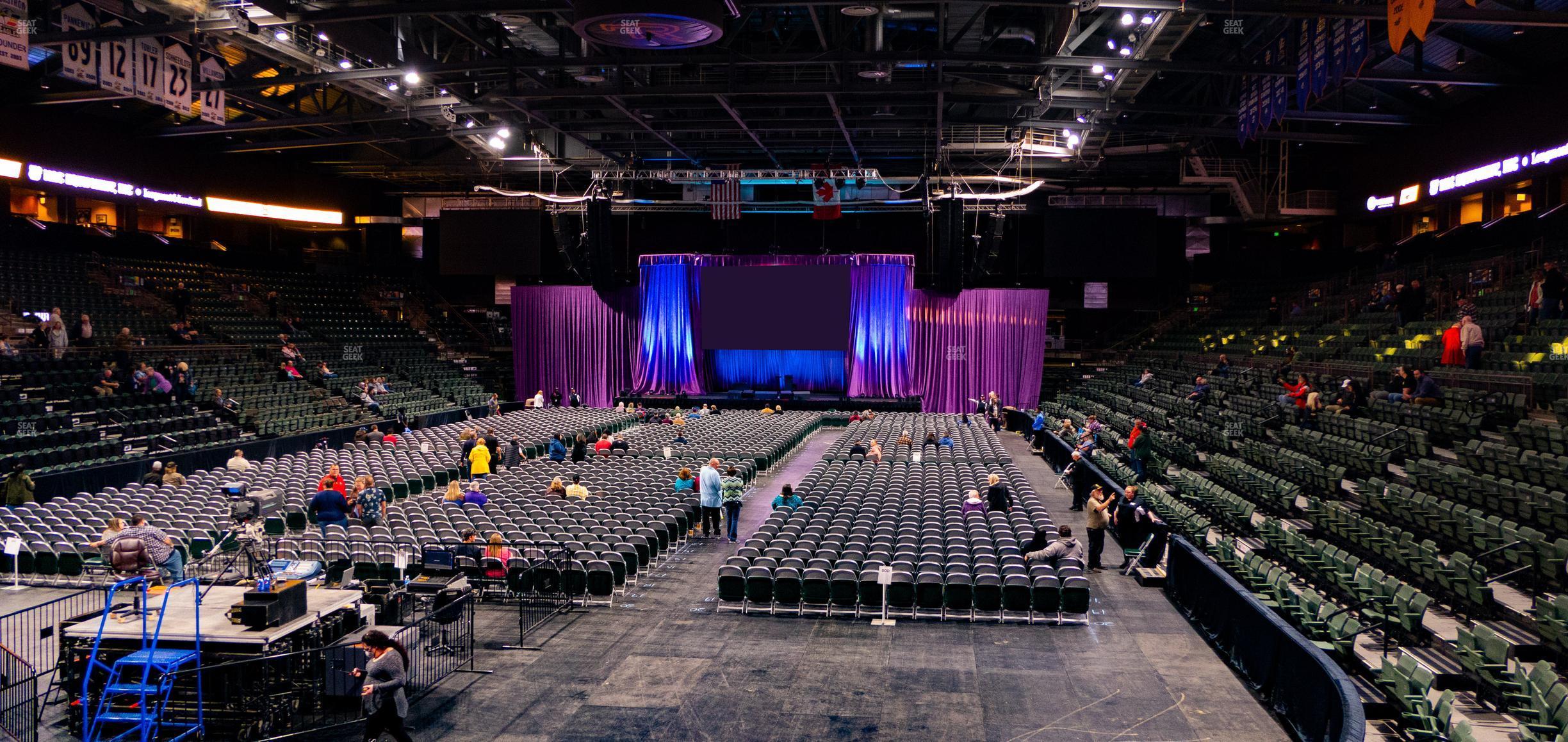 Seating view for Blue Arena at The Ranch Events Complex Section K