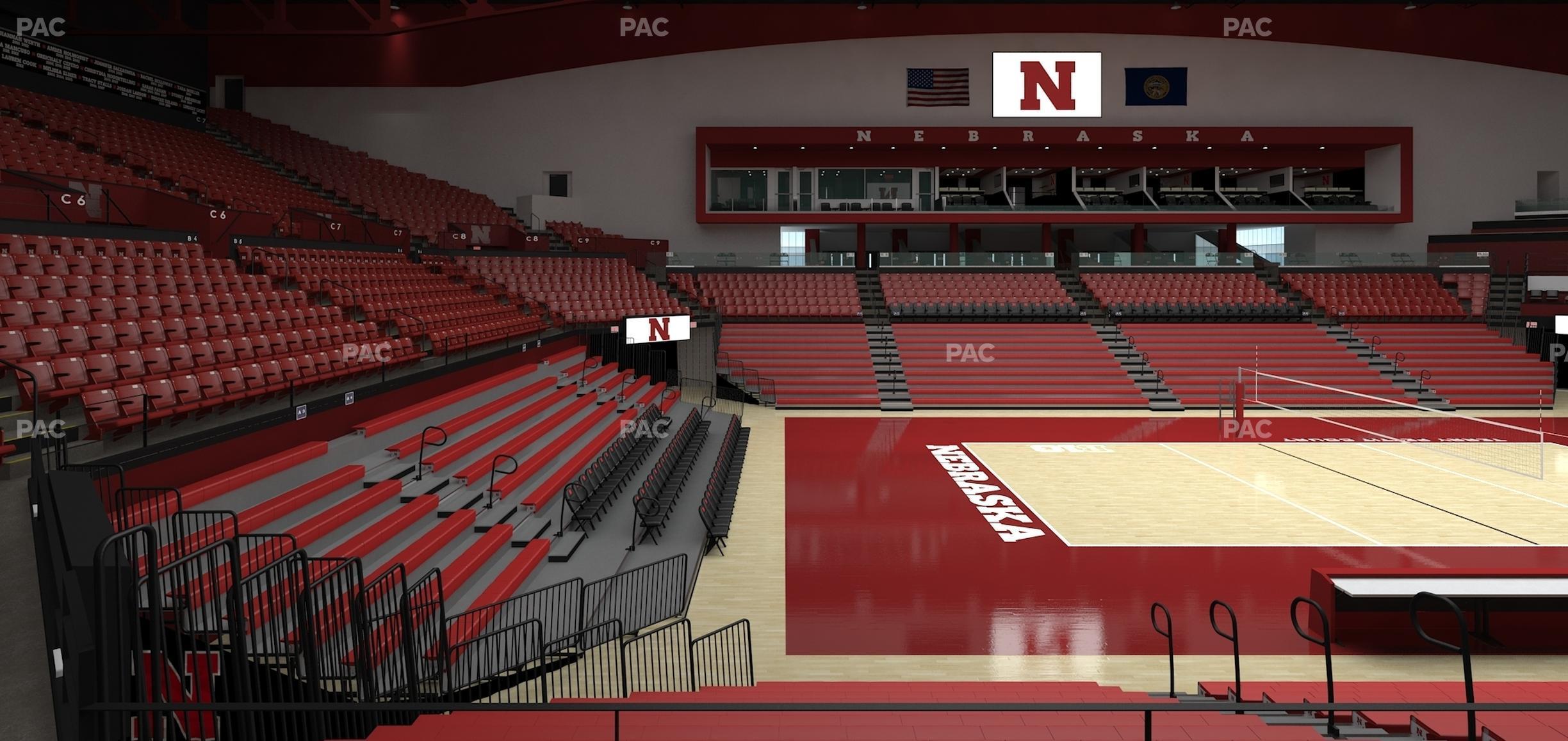 Seating view for Bob Devaney Sports Center Section B 2