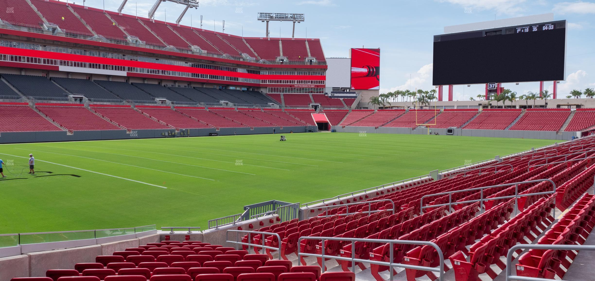 Seating view for Raymond James Stadium Section 103