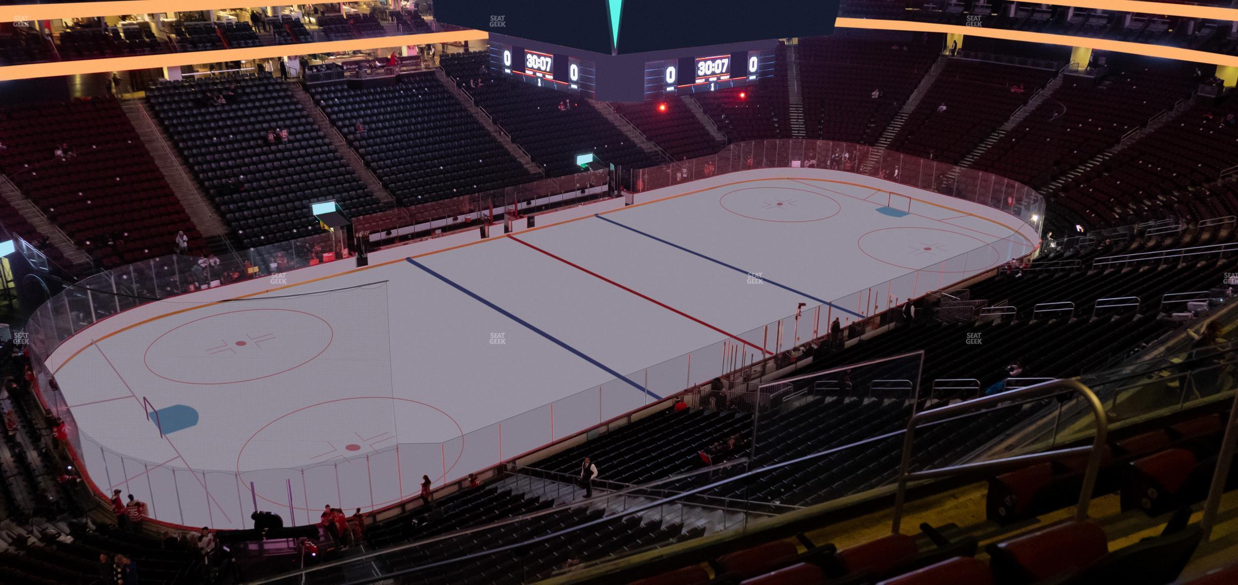 Seating view for Prudential Center Section 125