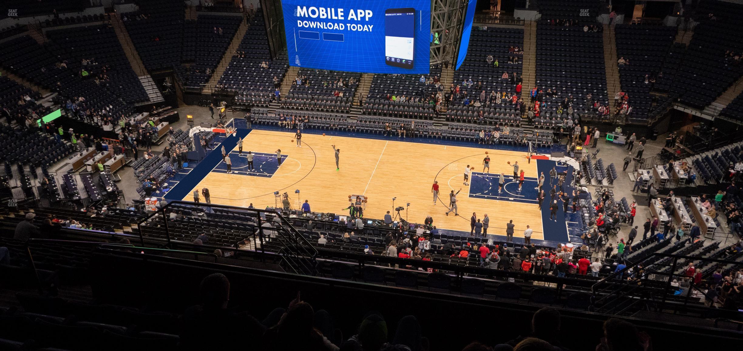 Seating view for Target Center Section 230