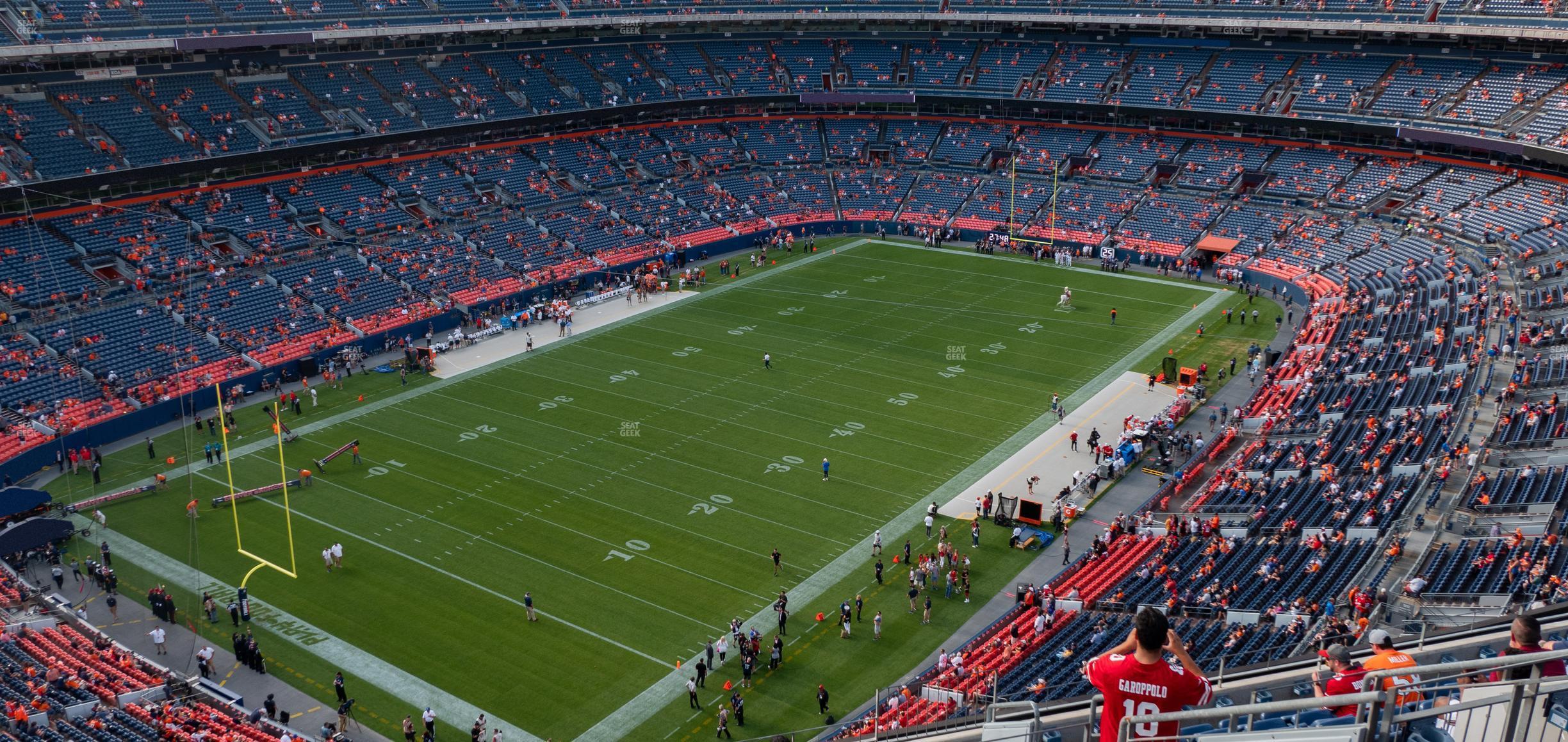 Seating view for Empower Field at Mile High Section 542