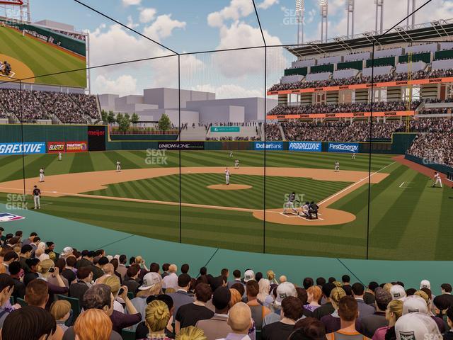 Seating view for Progressive Field Section 156