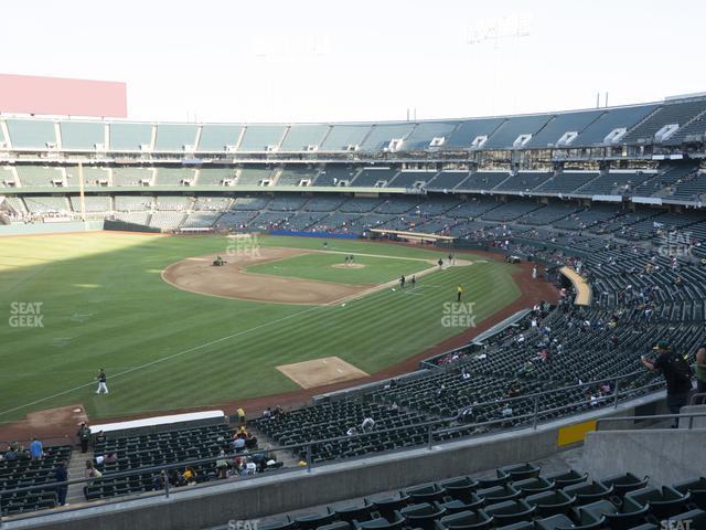 Seating view for Oakland Coliseum Section 228