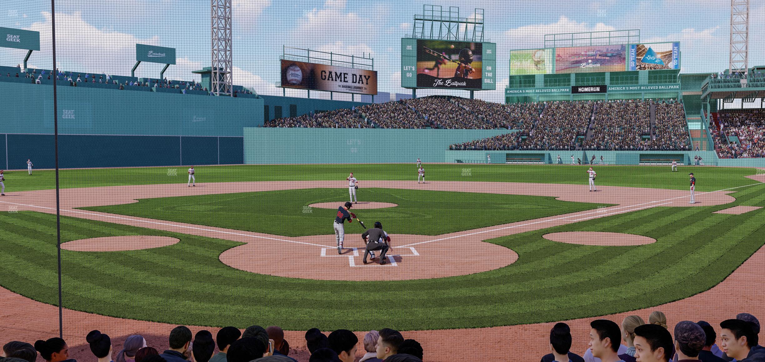 Seating view for Fenway Park Section Field Box 45