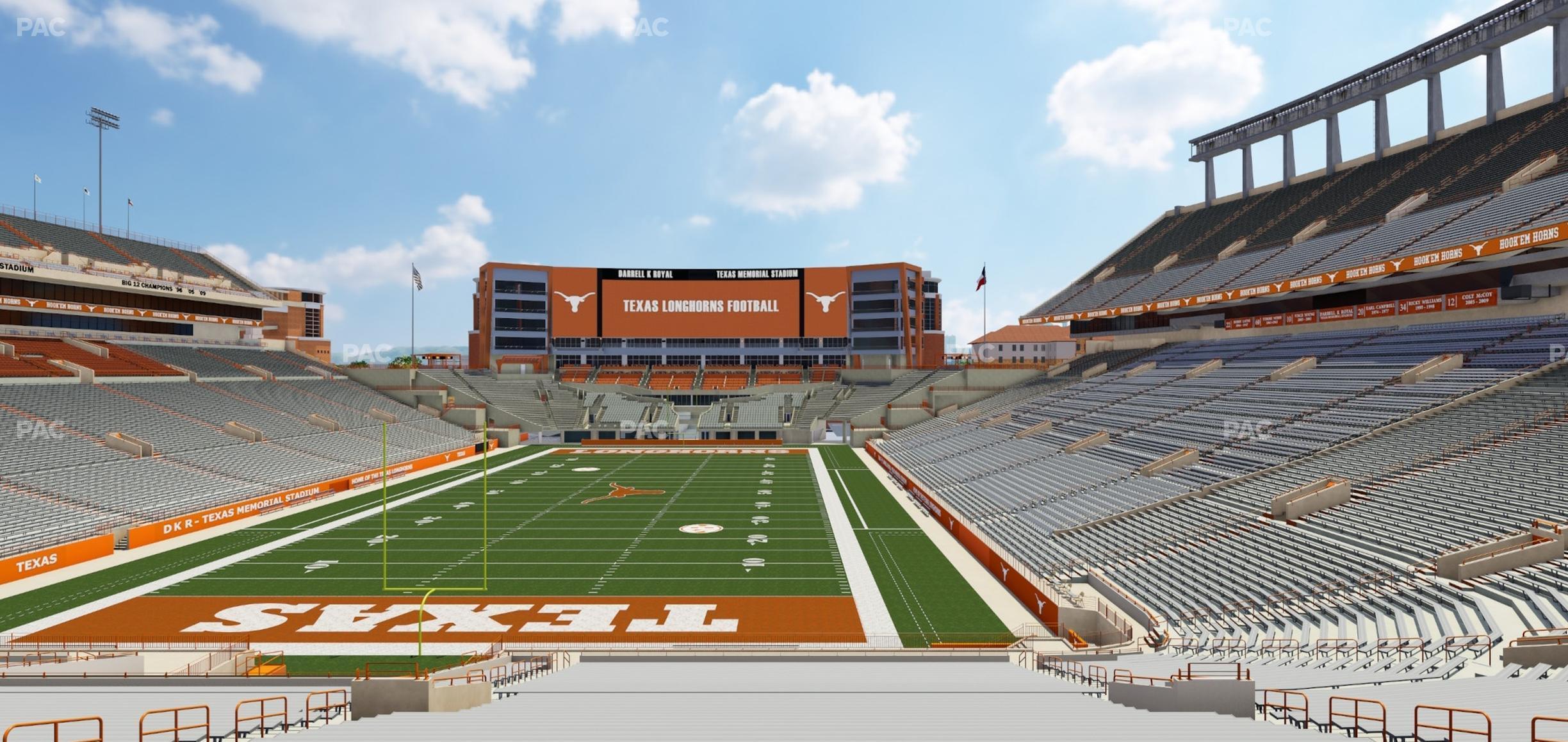 Seating view for Darrell K Royal - Texas Memorial Stadium Section 15