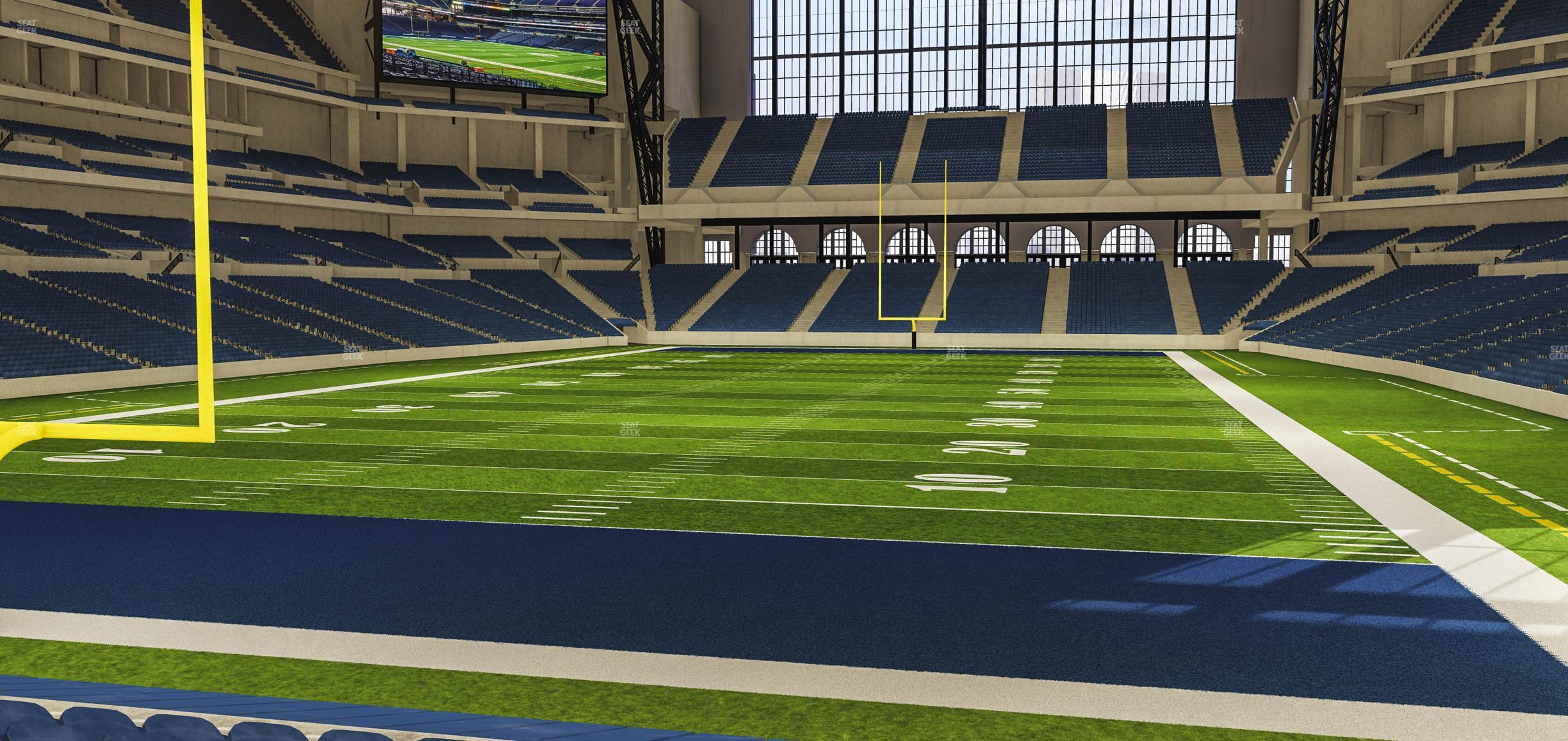 Seating view for Lucas Oil Stadium Section 125