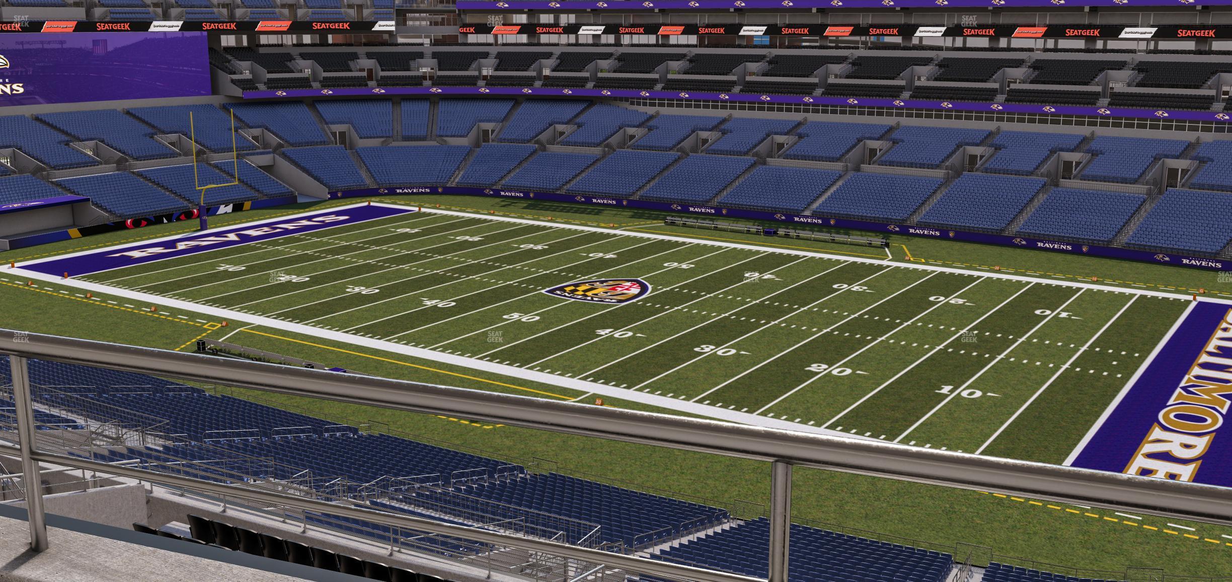 Seating view for M&T Bank Stadium Section Suite 404