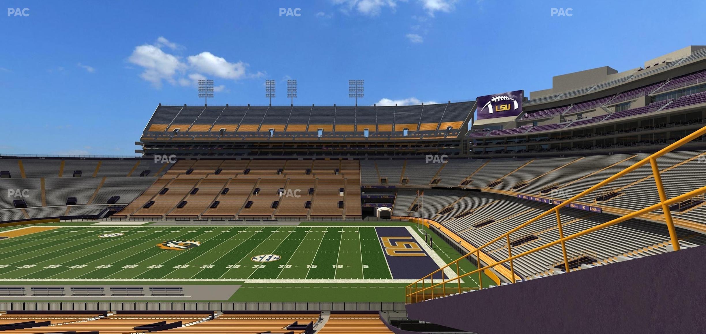 Seating view for Tiger Stadium Section 100